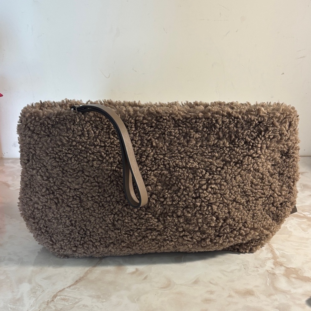 Banana Republic fuzzy wristlet